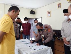 Kapolres Sumedang TTD Perjanjian Sewa Lahan di Dua Desa Untuk Perluasan Mako Brimob Polda Jabar