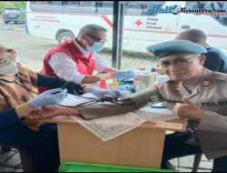 Menyambut HUT Bhayangkara Ke 76, Polres Sumedang Laksanakan Donor Darah