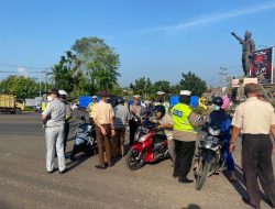 Polres Lampung Utara Gelar Razia Gabungan Bersama Dispenda dan Jasa Raharja