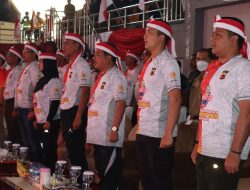 Dandim 0611/Garut Hadiri Pembukaan Kompetisi Bola Volly Merah Putih Kapolres Cup