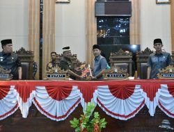 Rapat Paripurna DPRD Kabupaten Lampung Timur Dalam Penyampaian KUPA & PPAS APBD TA.2022