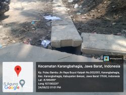 CV. N.M Wijaya Diduga Kerjakan Drainase di Pulo Bambu Asal Jadi