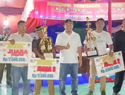 Gebyar Puncak HUT RI ke-77, Desa Ciantra Bagikan Doorpric Dan Di Hibur Oleh Topeng Betawi