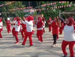 Sambut Hut RI Ke 77, Warga Sukamulya Gelar Upacara Dan Senam Masal