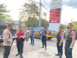 Jajaran Polres Lampung Utara Amankan SPBU Pasca Kenaikan Harga BBM