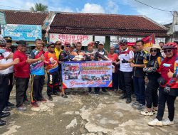 Bersepeda Sehat Dan Bagikan Sembako ala Kapolres Lampung Utara