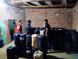 Gudang Yang Diduga Dijadikan Tempat Penimbunan BBM Digrebek Polres Bersama Kodim 0412/LU