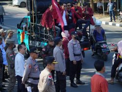 Polres Lampung Utara Amankan Aksi Damai IMM