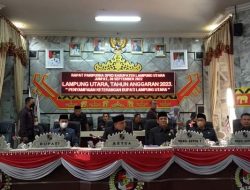 Paripurna Penyampaian Keterangan Bupati Mengenai Raperda APBD Lampung Utara TA 2023