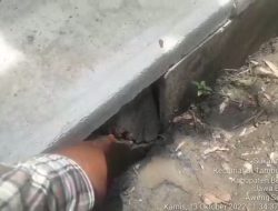 Pembangunan U-ditch Atau Drainase di Desa Sukamantri Diduga Asal Jadi