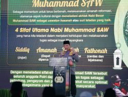 Kapolri Hadiri Peringatan Maulid Nabi Muhammad SAW 1444 Hijriah Di Lapangan Bhayangkara