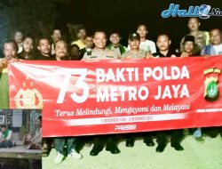 Dalam Rangka Menyambut Ke 73 Tahun Bakti Polda Kapolsek Cikarang Timur Berikan Bantuan Set Top Box