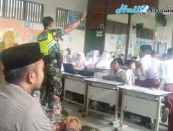 Gelar Sosialisasi Bahaya Narkoba Dan Tawuran SDN Srimahi 01 Jadi Sasaran Babinsa Koramil 01 Tambun