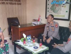 Jalin Sinergitas Mendadak Kapolsek Sambangi Koramil 12 Serangbaru