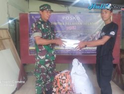 Relawan Selatan Koramil 12 Serangbaru Salurkan Bantuan Logistik Untuk Korban Gempa