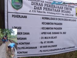 Pekerjaan Normalisasi Yang Di Kerjakan Oleh CV Mulya Sejati Di Duga Tidak Sesuai Dengan RAB