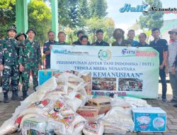 PT Trisula Media Nusantara Serahkan Bantuan Pada Korban Gempa Cianjur