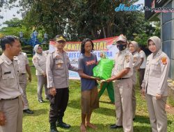 ASN Polres Lampura Polda Lampung Adakan Giat Bansos