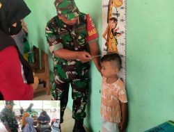 Babinsa Koramil 13 Kedungwaringin Dampingi Kegiatan Posyandu