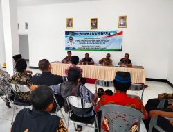 Dalam Rangka Tingkatkan Pengetahuan dan Impormasi, Kades Sukamaju Gelar Rapat Minggon