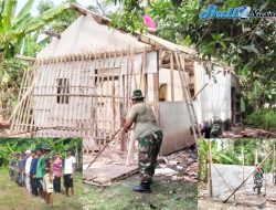 Gelar Karya Bakti Program Babinsa Masuk Dapur, Danramil Bangun Rumah Tidak Layak Huni