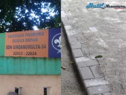 Pekerjaan Pemasangan Paving Block Di SDN Sindangmulya 04 Di Duga Langgar Aturan