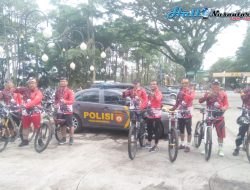 Kapolsek Karangpawitan Bersama Anggota Goes To Situ Bagendit