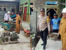 Kapolsek Pagaden Di Dampingi Bhabinmas Desa Simpar, Tetap Laksanakan PPKM