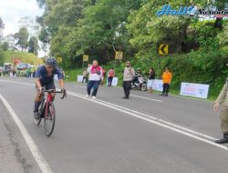 Kapolres Subang Pimpin Giat Pengamanan Balap Sepeda ITT Porprov Jabar XIV 2022