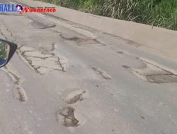Baru Tiga Bulan Diaspal, Jalan Menuju Pemda Kab Bekasi Sudah Rusak Lagi