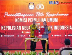 Pastikan Rangkaian Tahapan Pemilu 2024 Aman Dan LAncar, Polri Dan KPU RI Tandatangani Nota Kesepahaman