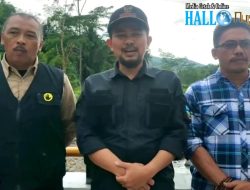 Camat Cisompet Monitoring Jembatan Cipalebuh Desa Panyindangan Pasca Gempa