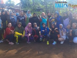 Jaga Kebugaran Tubuh, Warga Kampung Sindangwargi Adakan Kegiatan Senam Aerobik
