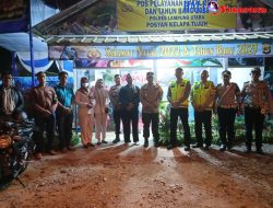 Kapolres Lampung Utara Lakukan Cek Pos Pengamanan Kamtibmas Di Wilayah Kerjanya