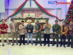 Kapolres Lampura Pantau Langsung Personil Yang Melaksanakan Tugas Pengamanan