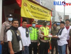 Dai Kamtibmas Berbagi Makanan Dengan Petugas Pos Pam Nataru