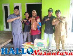 Dinas Sosial Kabupaten Bekasi Sambangi Balita Penderita Bibir Sumbing Di Desa Sukabudi Kecamatan Sukawangi