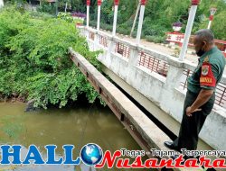 Koramil 01 Tambun Kodim 0509 Kabupaten Bekasi, Pantau Debit Air Kali Srengseng