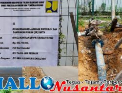 Warga Karta Keluhkan Program Pembangunan Distribusi Sambungan Rumah