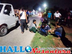 Terjadi Kecelakaan Tunggal Di Jalan Raya Tambelang Desa Sukamaju Akibat Jalan Berlubang