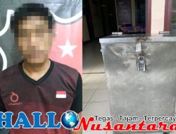 Aksinya Terekam Cctv, Terduga Pelaku Pencurian Kotak Infak Masjid Diringkus Polisi