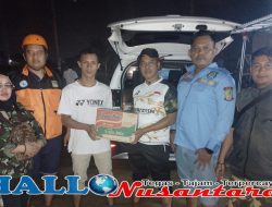 Wilayah Desa Sukaraya Dikepung Banjir, DPC Ganna Cikarang Utara Berikan Bantuan Makanan
