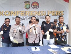 Kapolres Metro Bekasi Pimpin Press Release Pengungkapan Tiga Kasus Curat, Curas Dan Curanmor