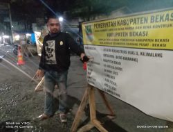 Proyek Rekonstruksi Ruas Jalan Kalimalang Beranggaran Milyaran Rupiah Disororti LSM PRABHU Bekasi, N Rudiansah: Diduga Kangkangi Aturan K3