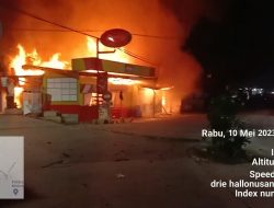 Beberapa Kios Warung Di Sukatani Hangus Dilalap Si Jago Merah 