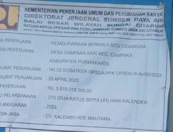 Diduga Proyek Pemeliharaan Situ Cigangsa oleh BBWS Citarum Sarat Korupsi