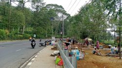 Menyebabkan Kemacetan, 100 Lapak PKL di Kawasan Gunung Mas Puncak Ditertibkan