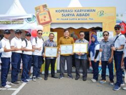 FajarPaper Terima Penghargaan PJ Bupati Bekasi Atas Sinergitas dan Dukungan kepada Koperasi Karyawan Surya Abadi