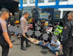 Sebanyak 7 Anggota Gengster Berhasil di Amankan Polisi Karen di Duga Membawa Sajam
