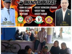 Masyarakat Desa Sukaringin Menolak Keras Peredaran Bank Emok dan Bank Keliling